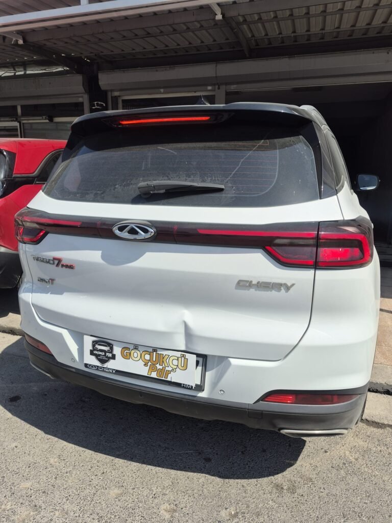Chery Tiggo 7 Pro Boyasız Göçük Düzletme İşlemi - Öncesi